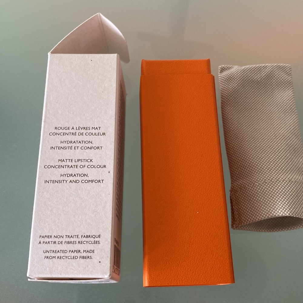 NIB Auth HERMÈS Rouge Hermès, Matte lipstick ORANGE BOITE 33 Made in ITA… - Picture 11 of 11